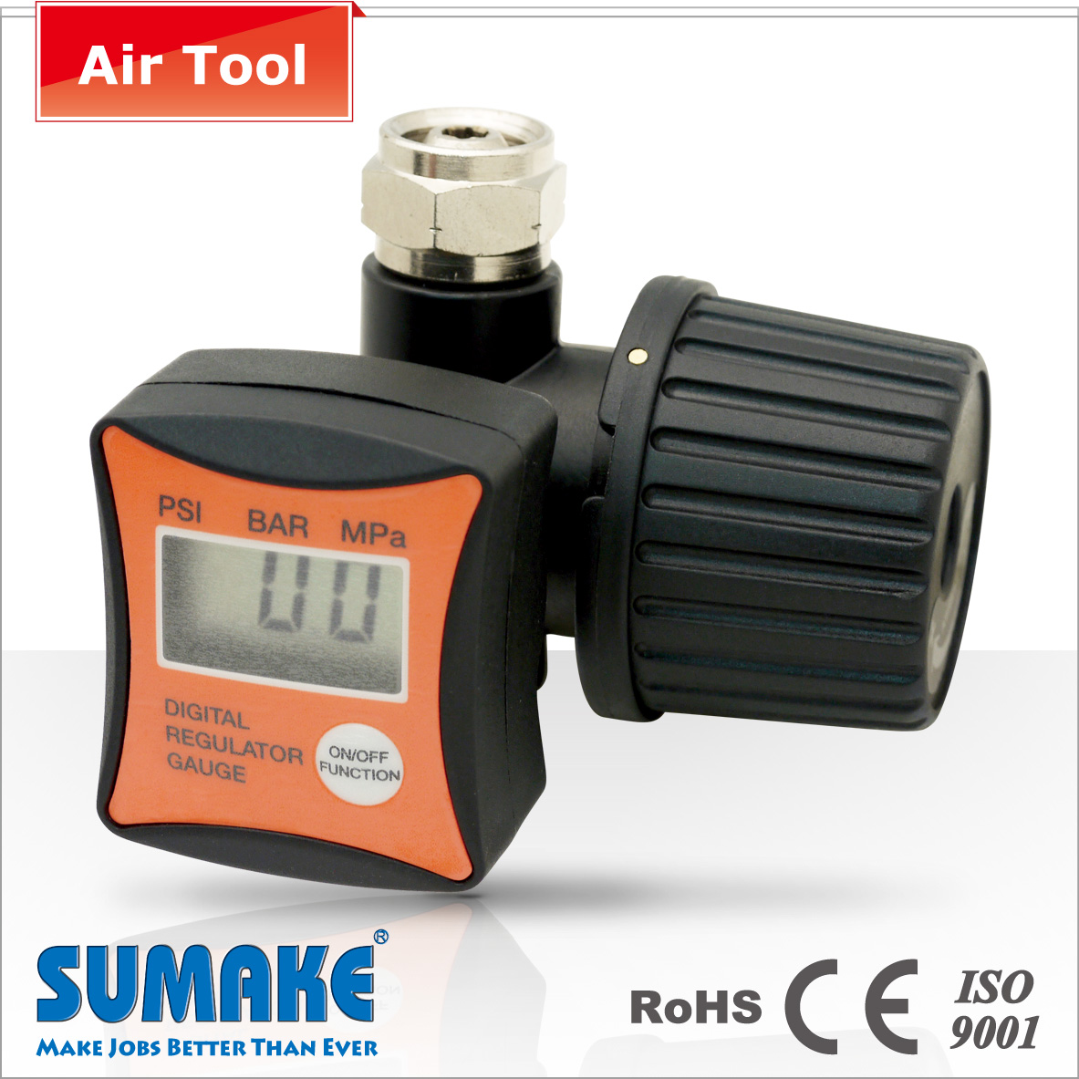 Digital regulator air pressure regulator gauge