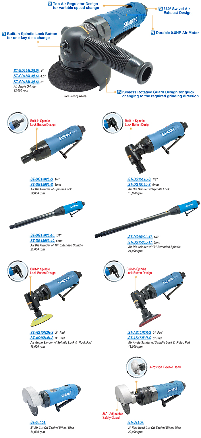 New ProductProfessional 0.8HP Air Tool Series