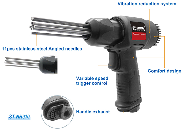 Vibration-Reduction Air Needle Scaler