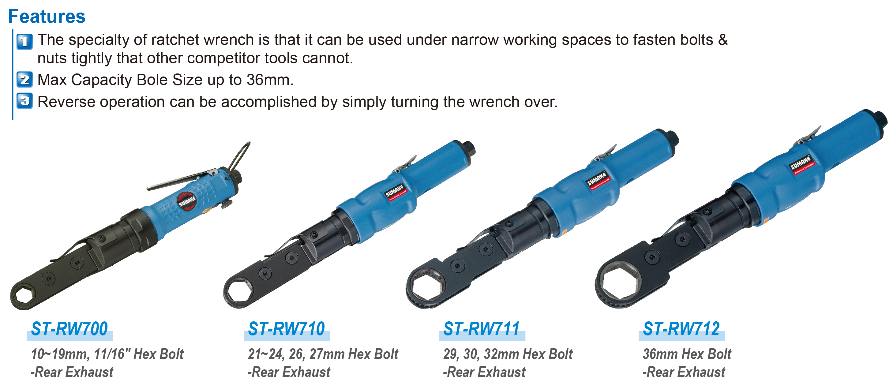 New ProductIndustrial Air Ratchet Wrench