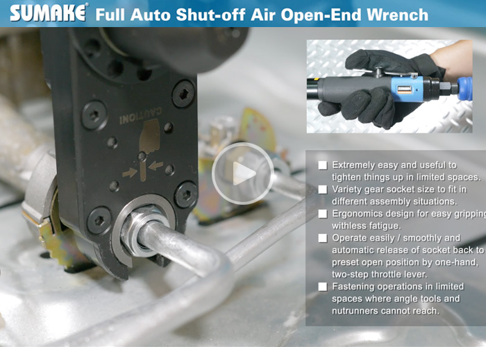 SUMAKE Full Auto Shut Off Air OpenEnd Wrench