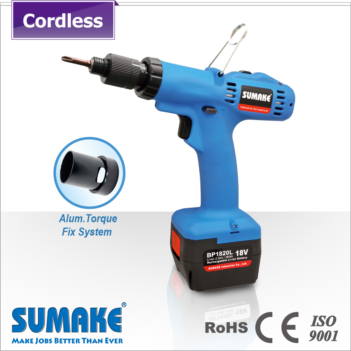 Battery operated torque screwdriver