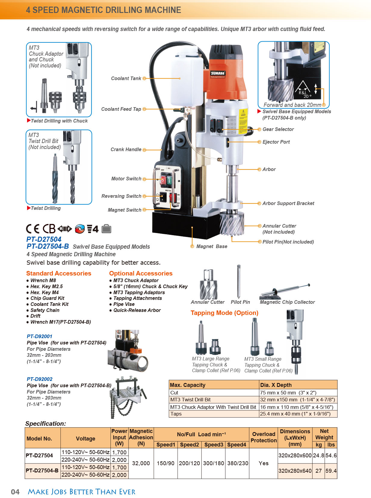4 Speed Drilling Machine
