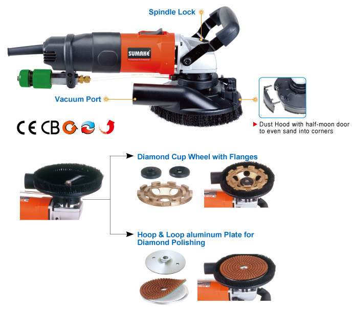 5" Electric Stone Grinder5/8"11 Spindle
